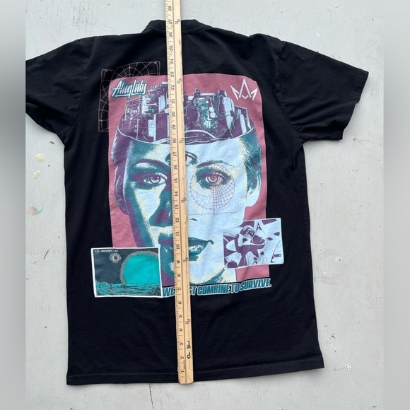 Men's AlienLabs T-Shirt Black Third Eye Combine S Streetwear ET City Skateboard - Picture 11 of 12